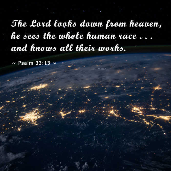 AdventHub: Inspirational Quote-The Lord looks down from heaven